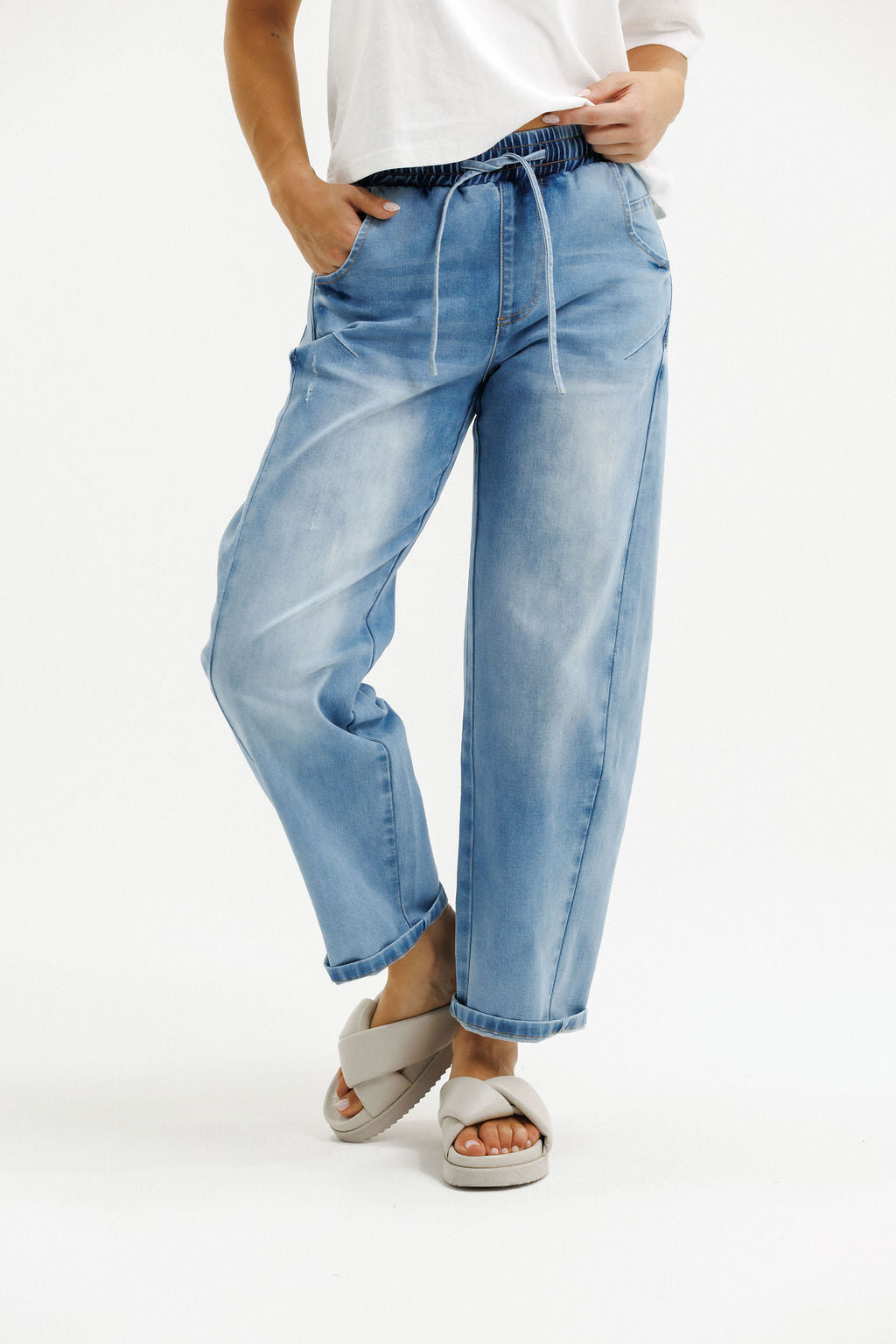 Barrel Jeans - Sky Wash