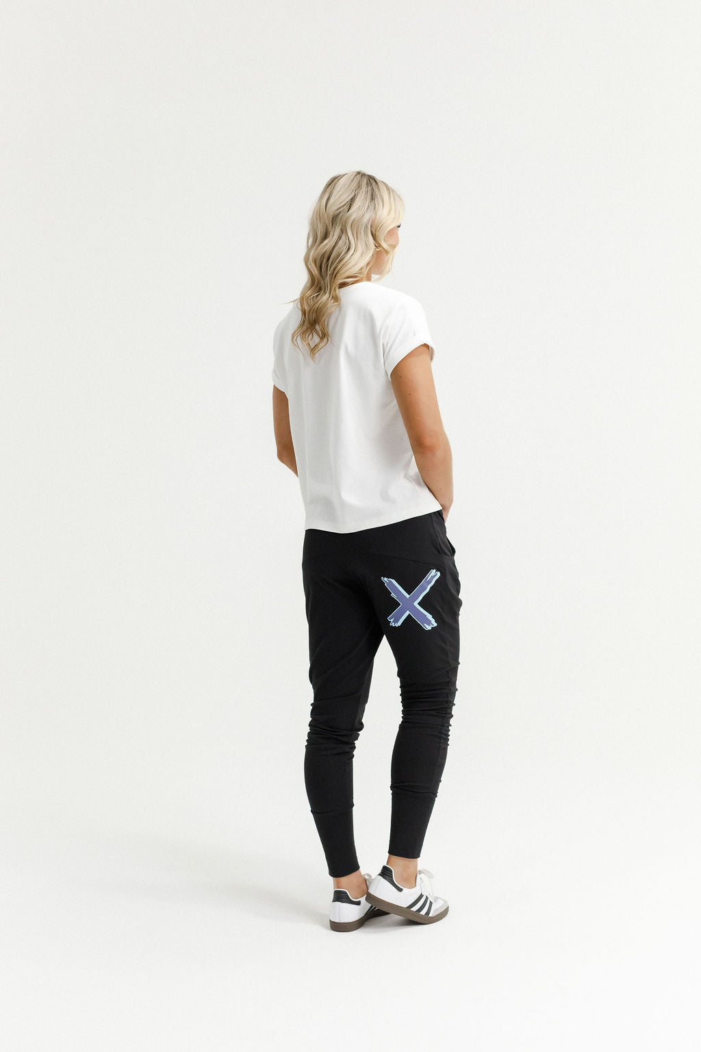 Coming Soon - Apartment Pants - Black with Marine Blue Shadow X
