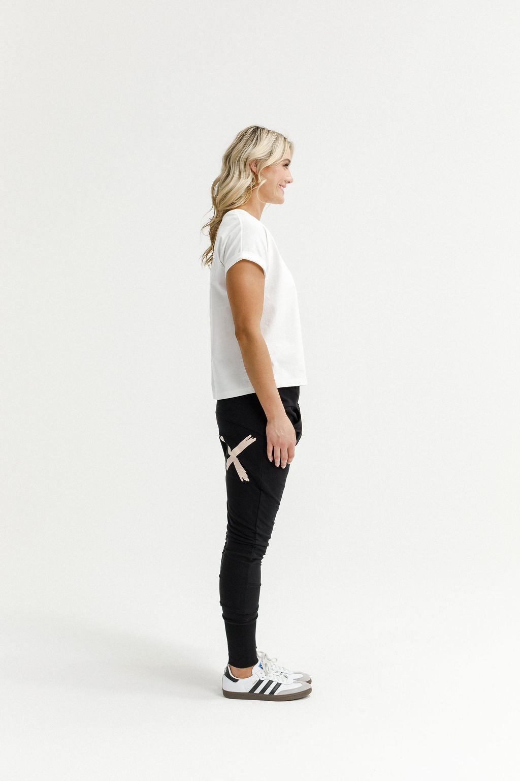 Coming Soon - Apartment Pants - Winter Weight - Black with Peach Parfait X