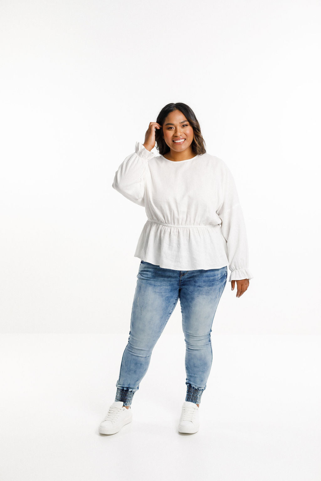 Abby Shirt - White Linen
