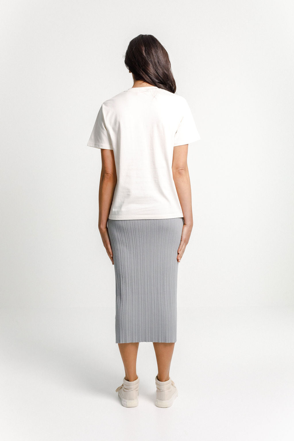 Chris Tee - Cream with Mountain Print