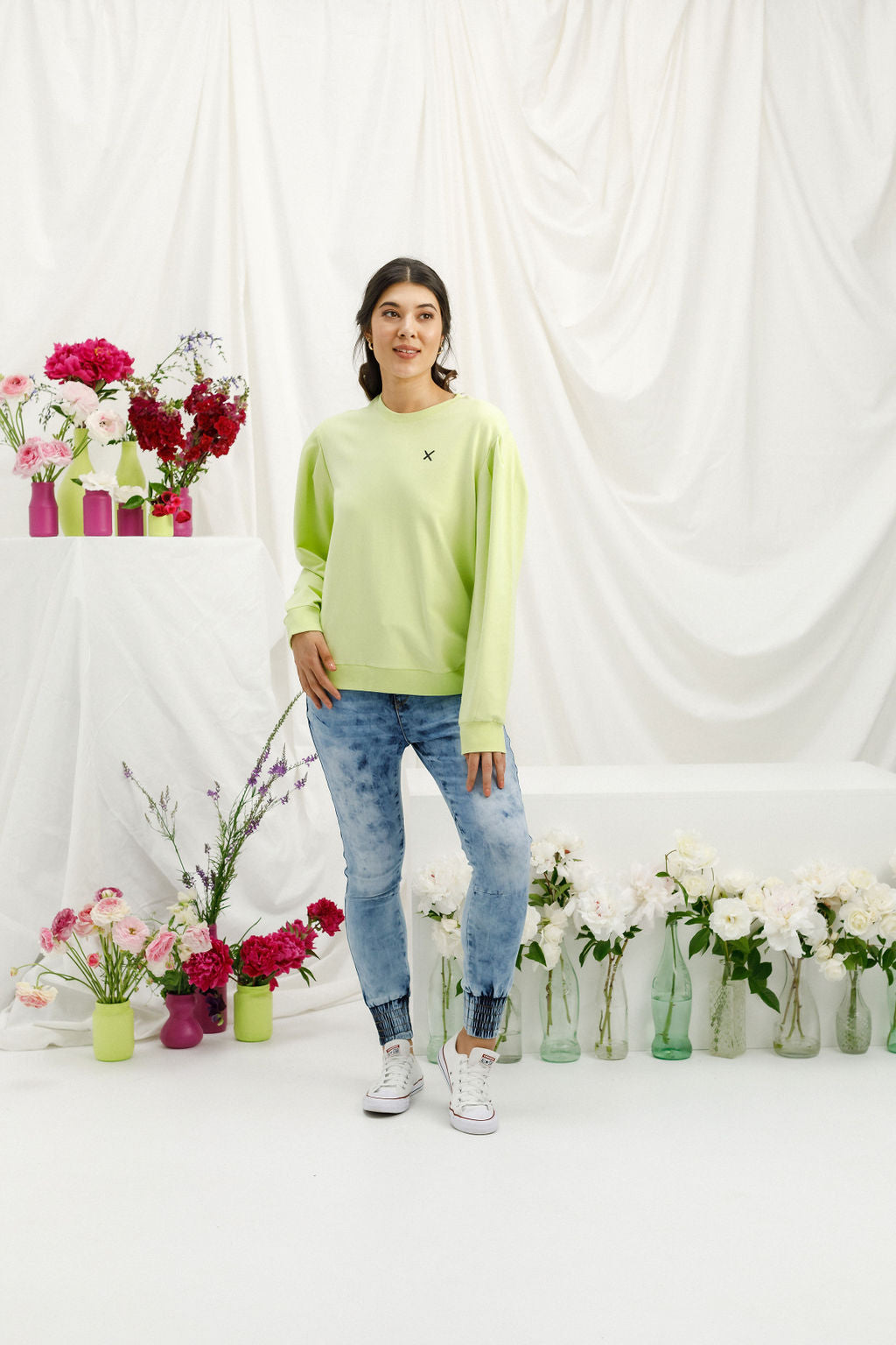 Wylder Crew - Lime with Black X