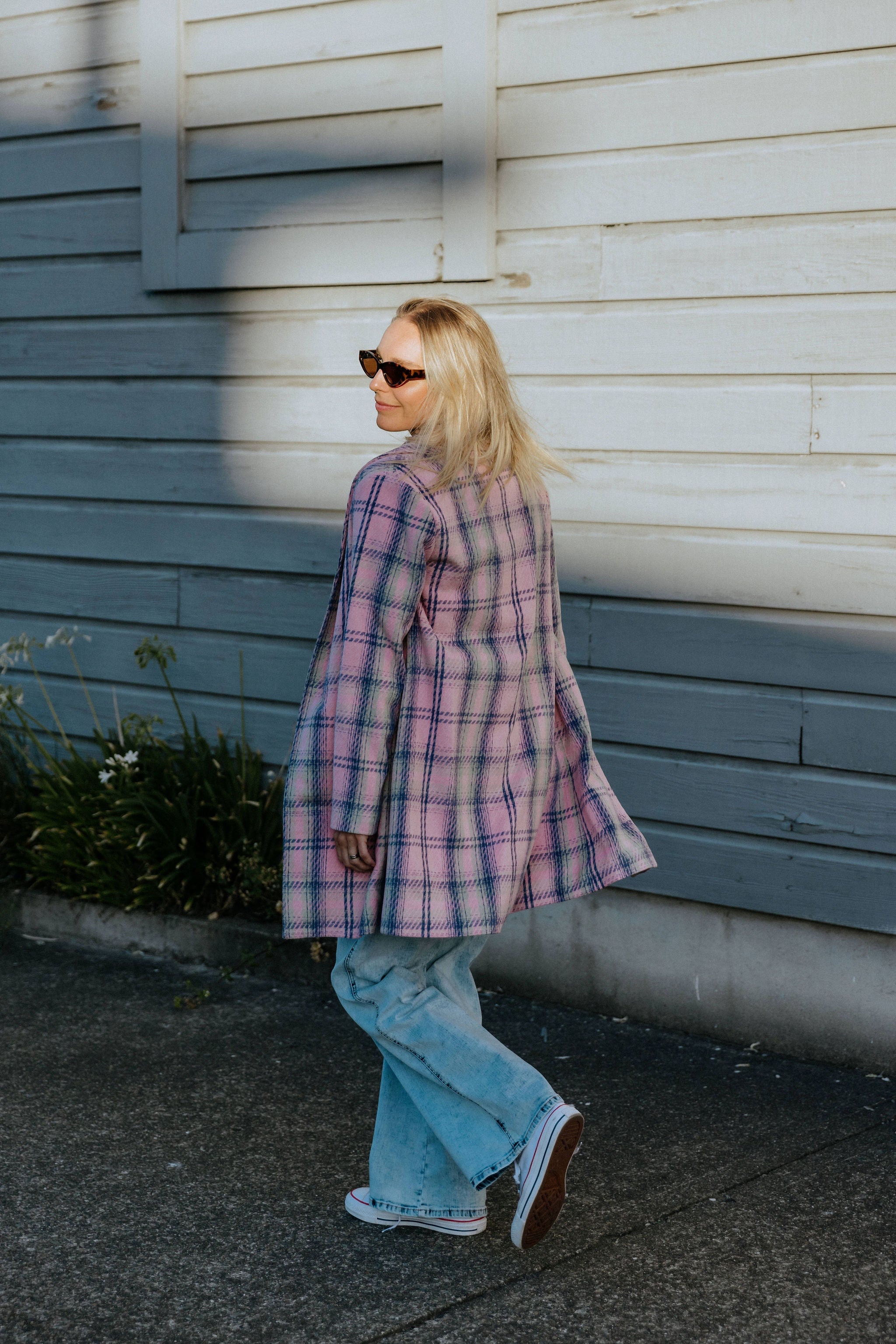 Haley Coat - Pink Plaid