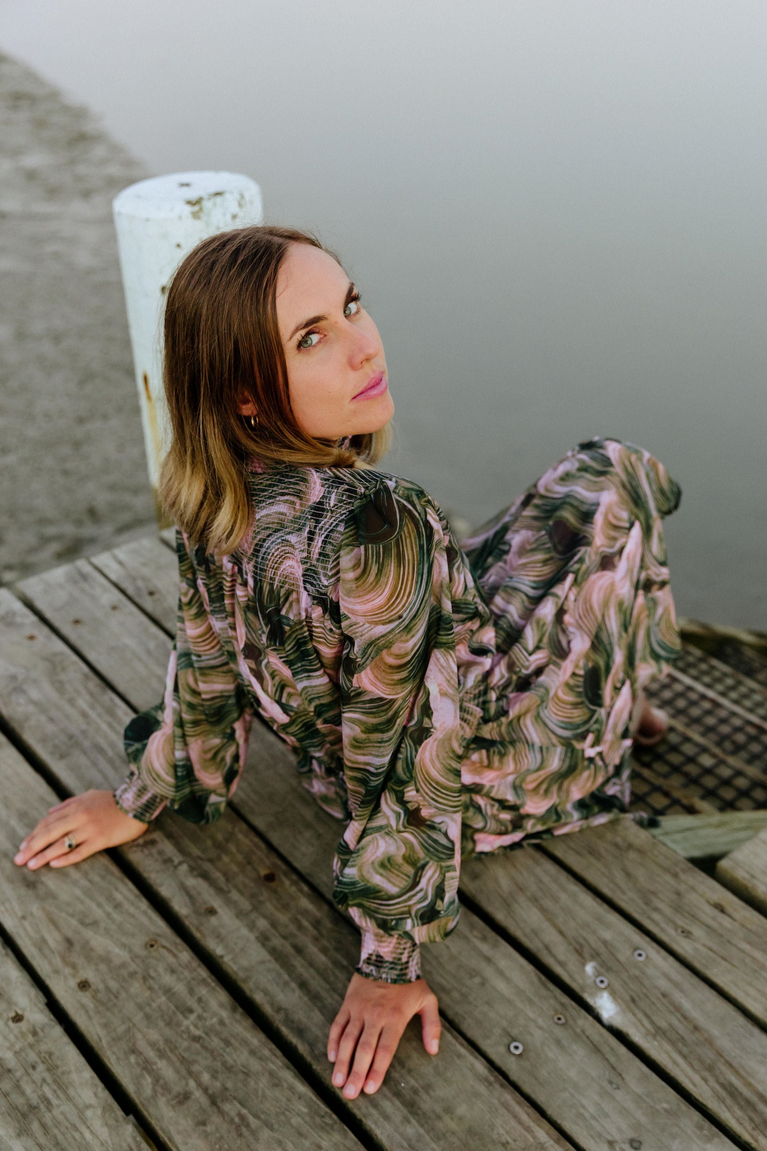 Charlotte Dress - Bloom Swirl
