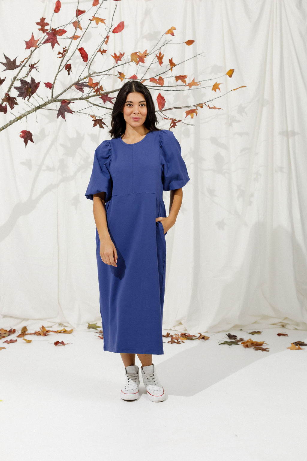 Holly Midi Dress - Hyacinth