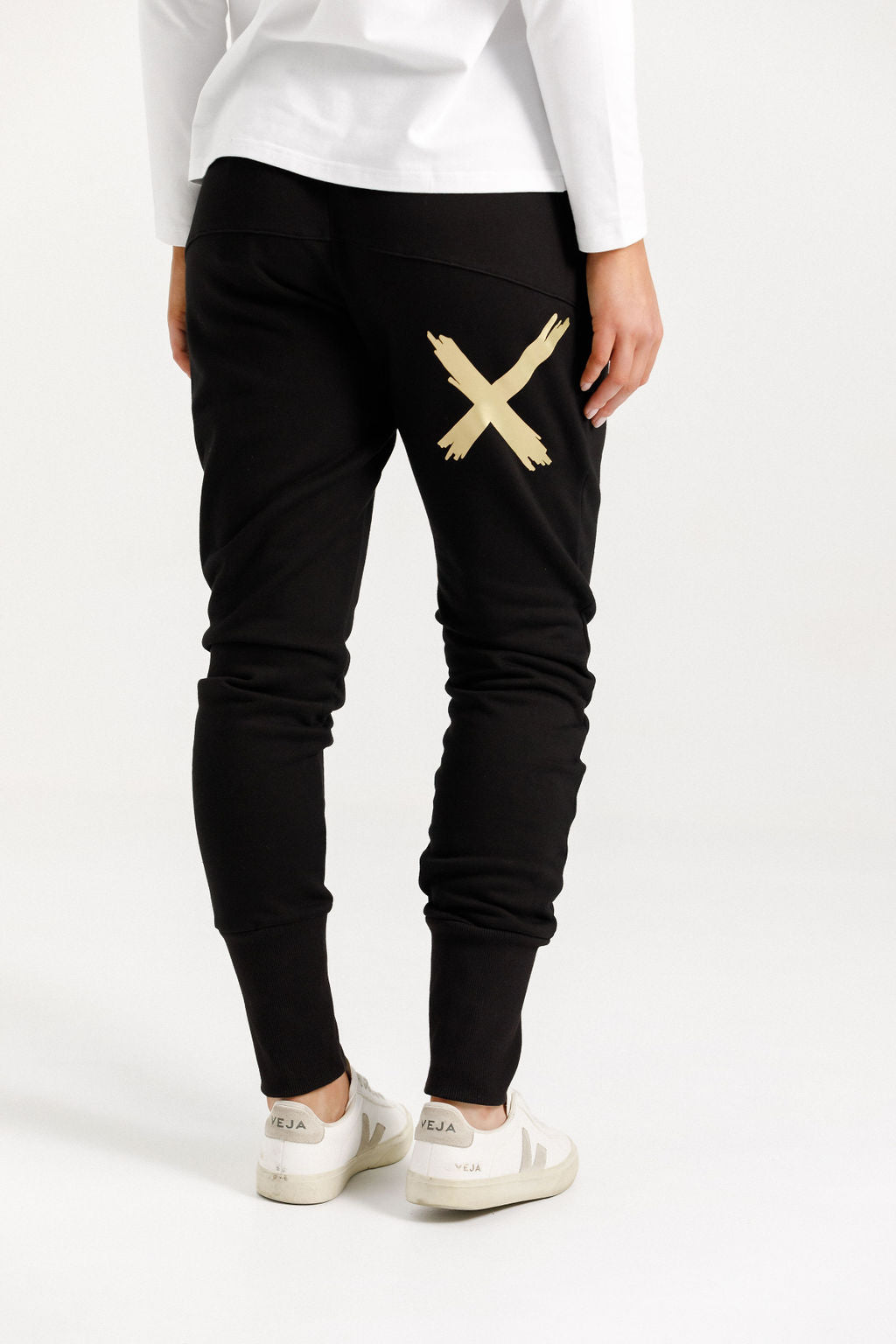 Apartment Pants - Alpine Weight - Black with Gold X