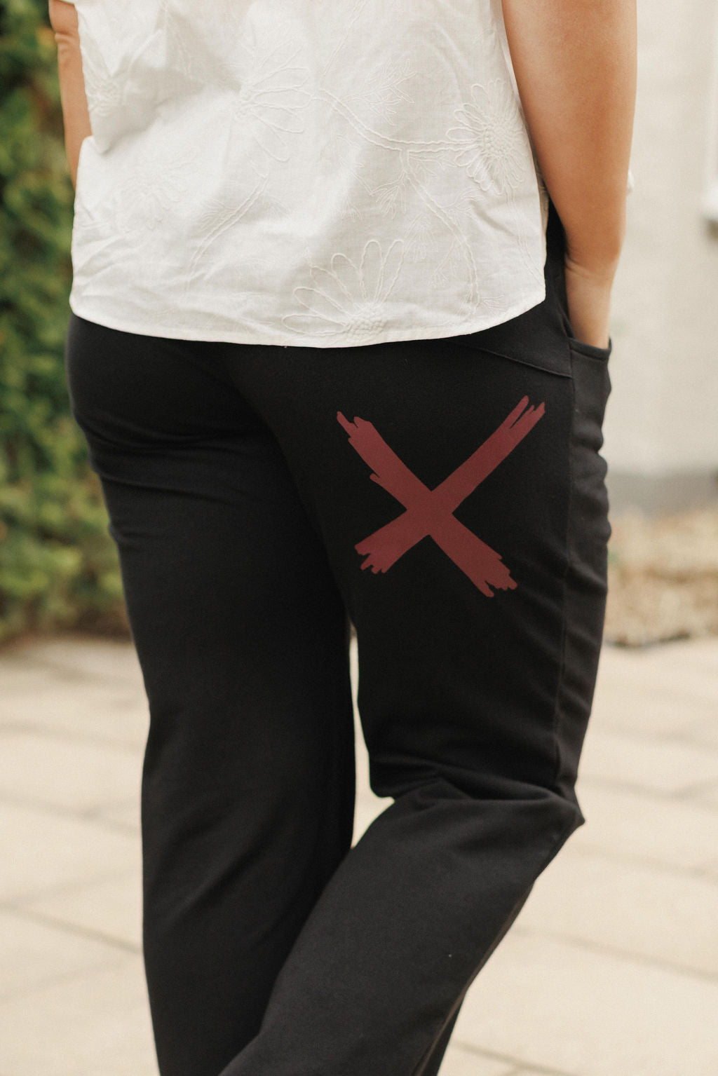 COMING SOON - Avenue Pants - Black with Merlot X