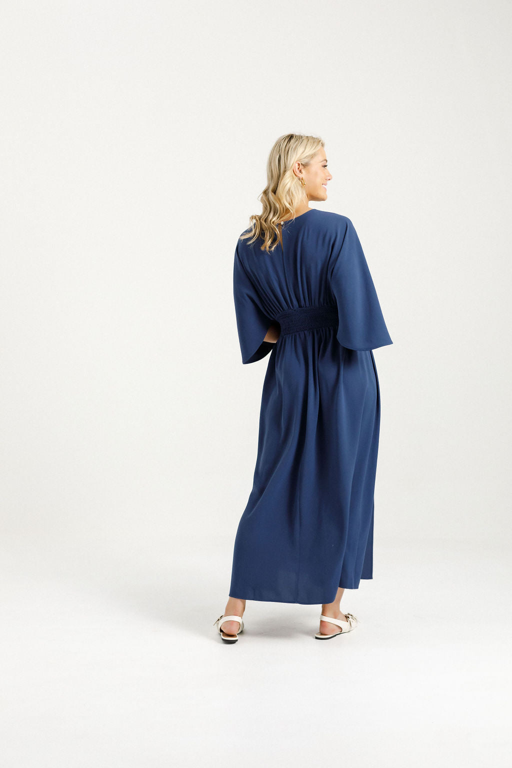 Sara Dress - Indigo Blue