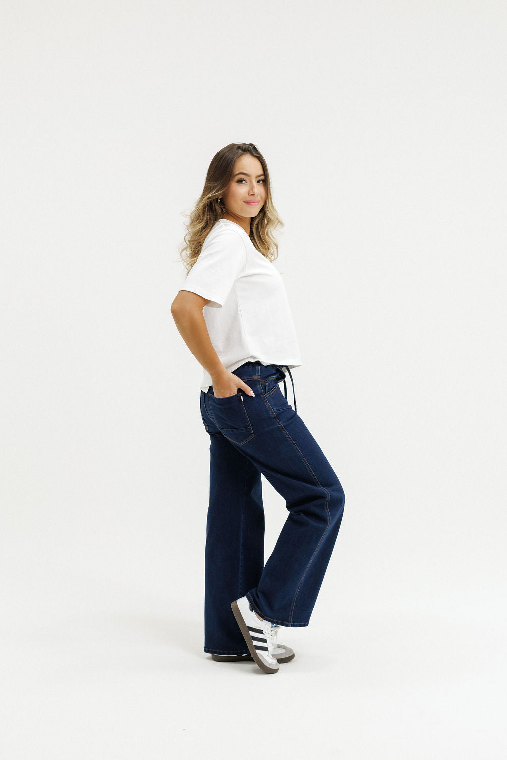 Palazzo Jeans - Indigo Wash