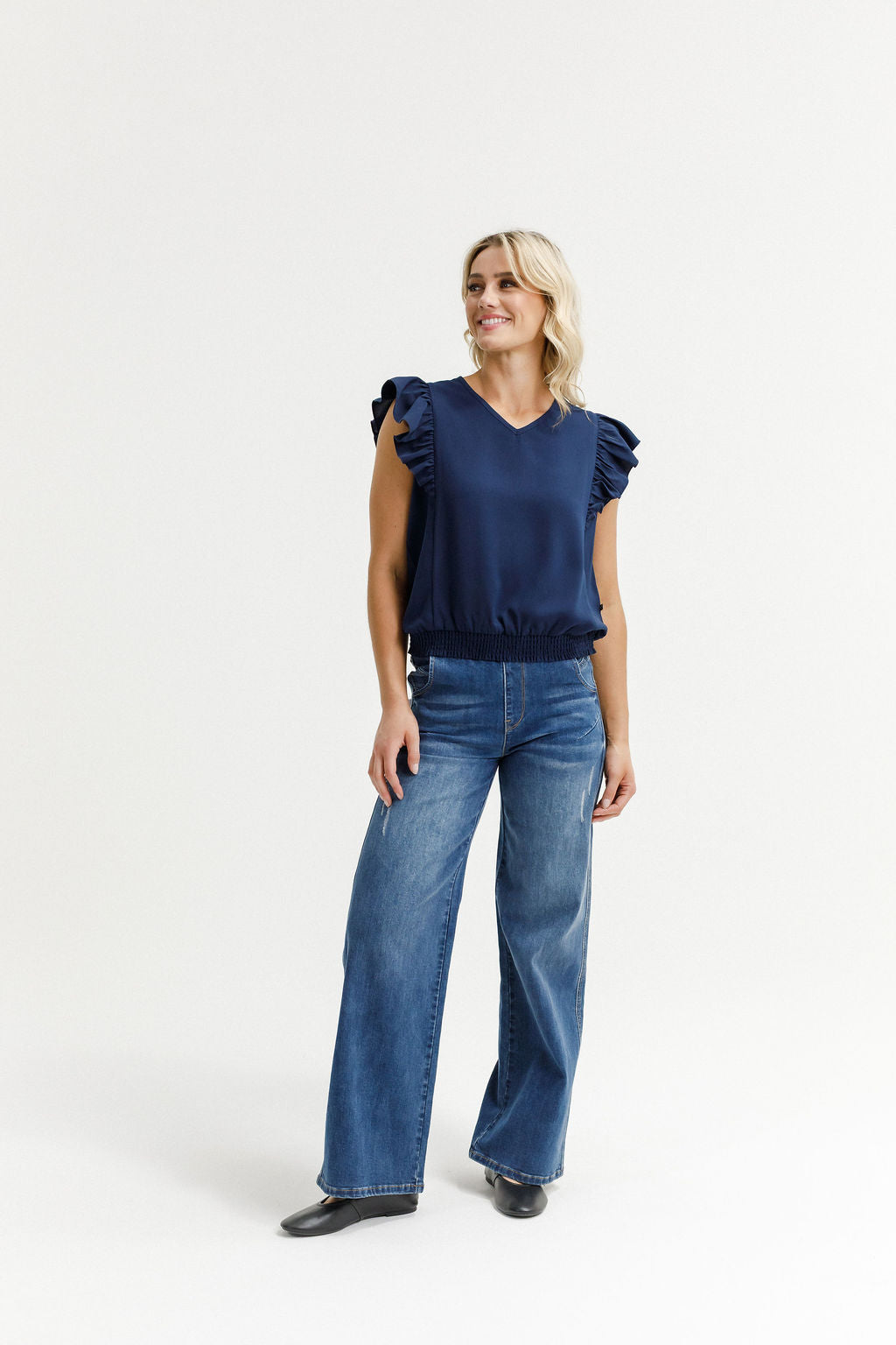 Coming Soon - Lauren Top - Navy