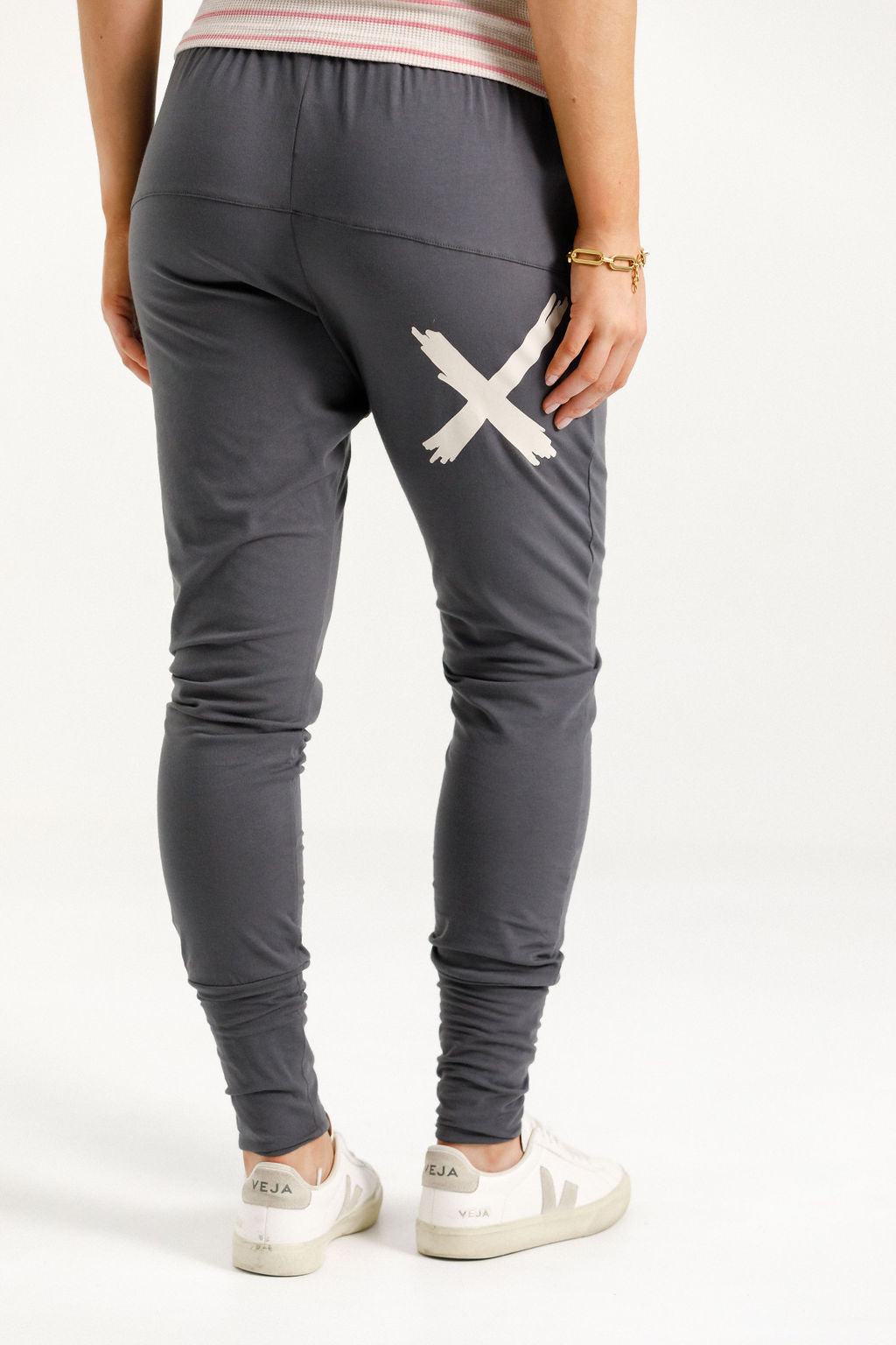 Coming Soon - Apartment Pants - Graphite with Ivory X
