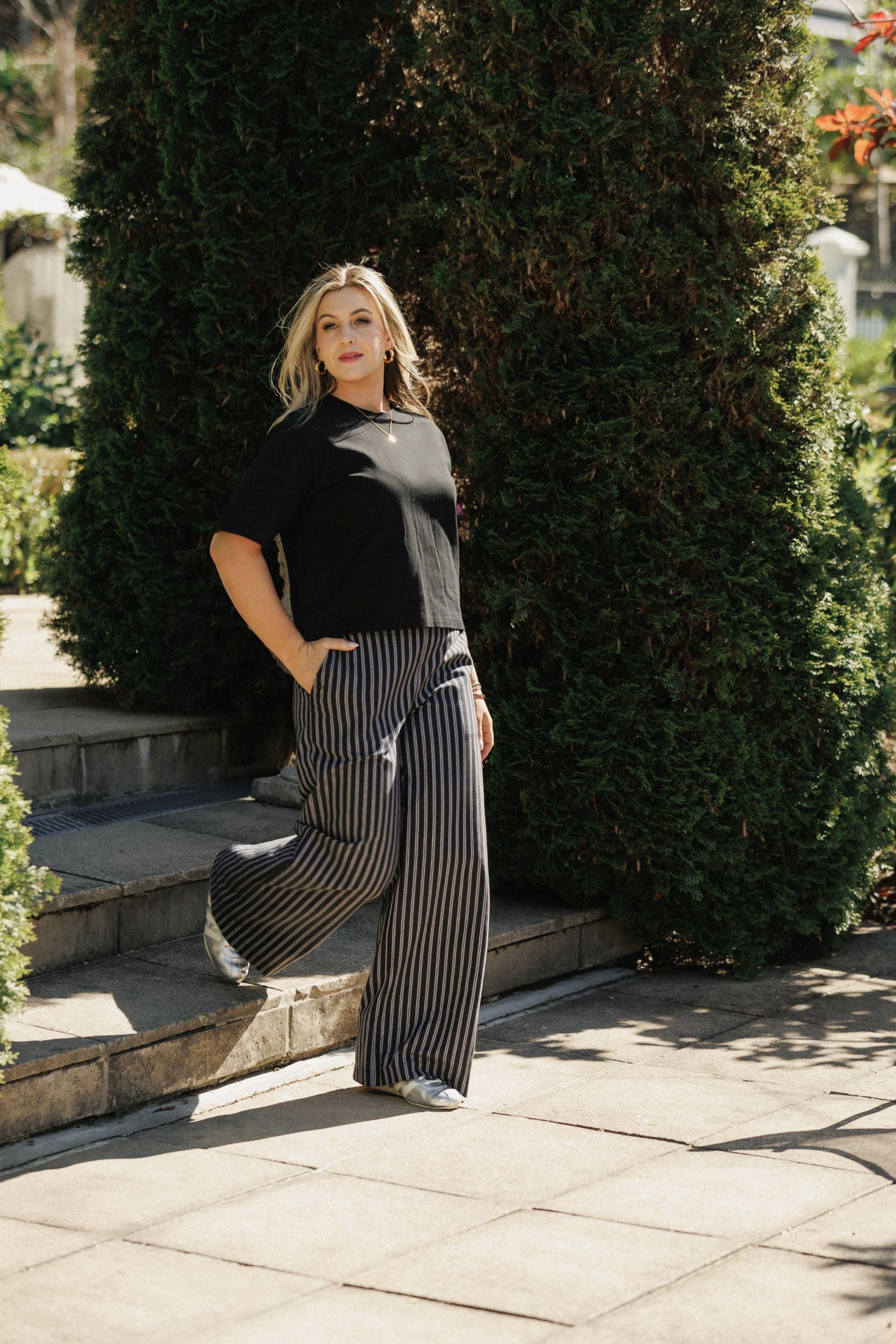 Sawyer Pants - Black Stripes