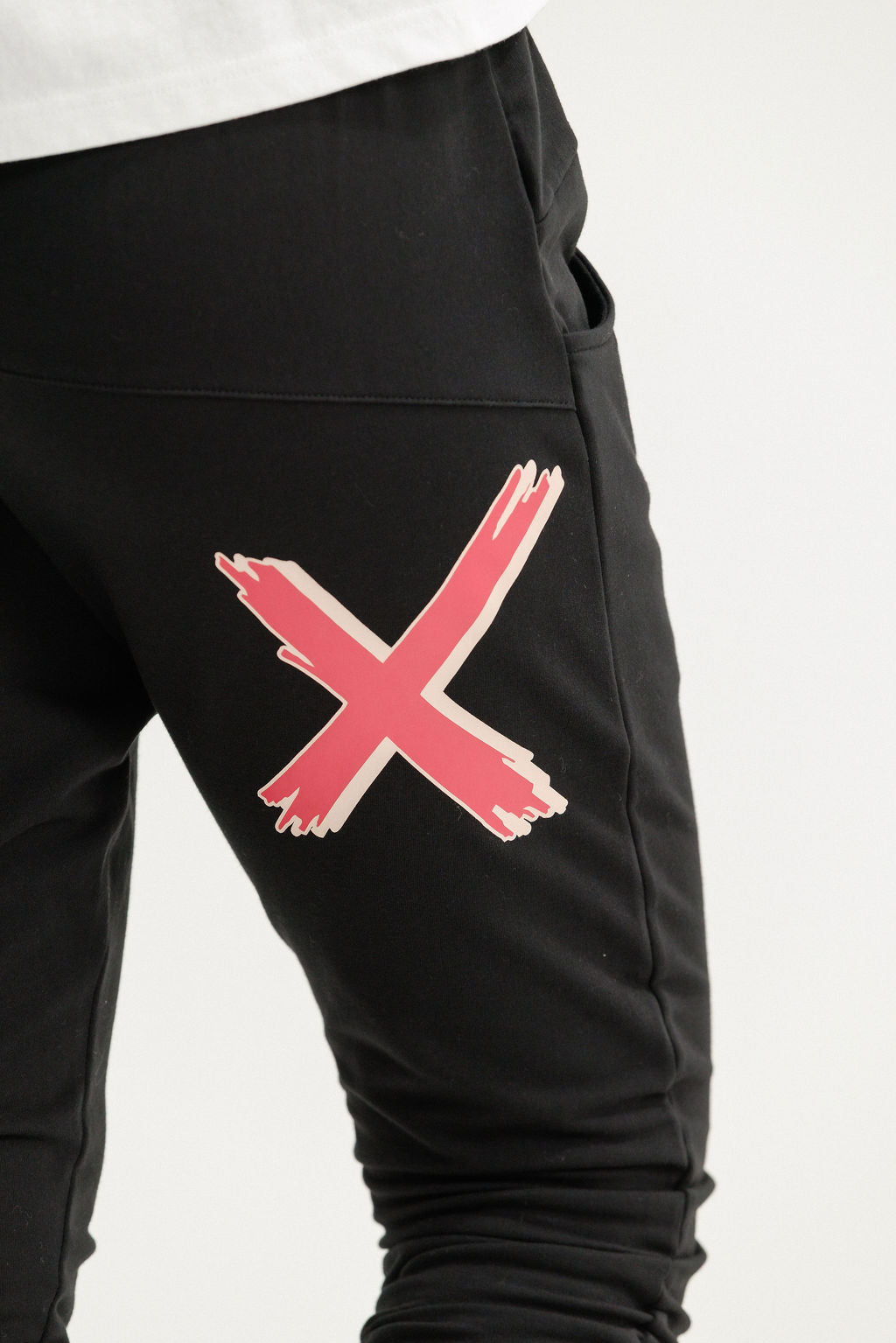 Apartment Pants - Alpine Weight - Black with Coral Shadow X