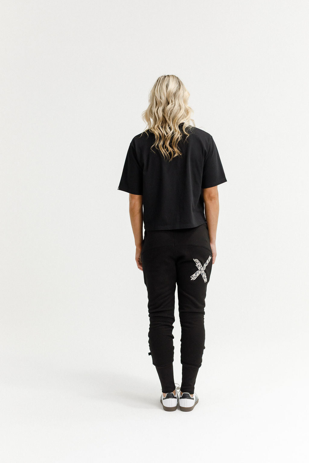 Apartment Pants - Winter Weight - Black with Graphite Daisy X