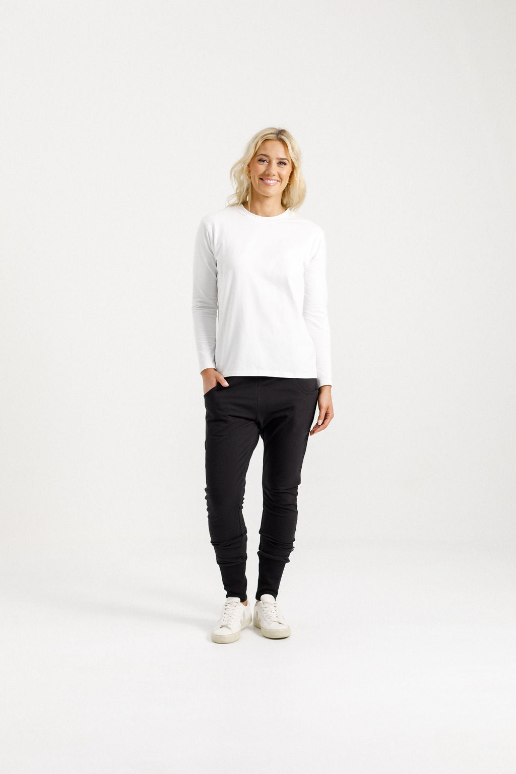 Apartment Pants - Winter Weight - Black with Black X Outline