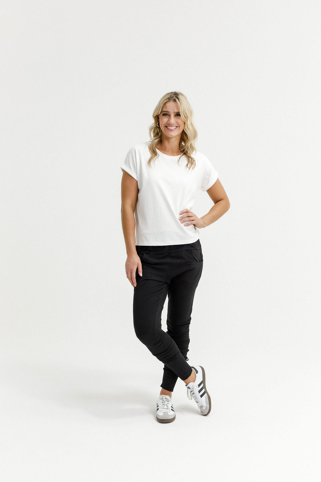 Apartment Pants - Black with White X Print