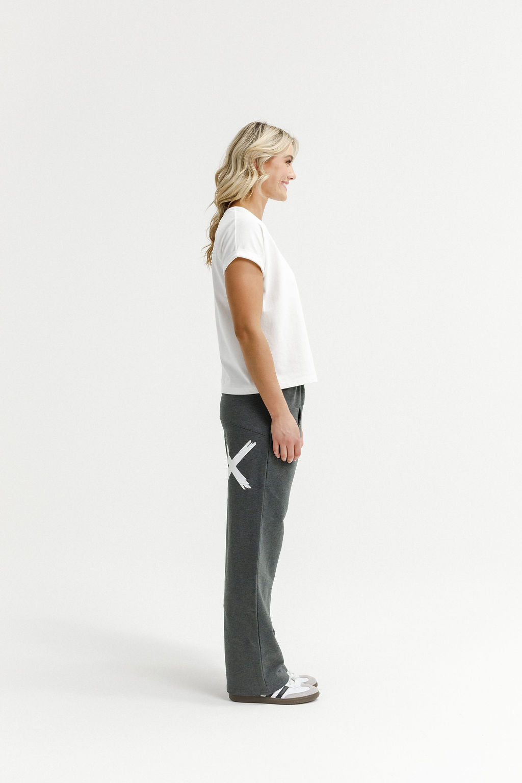 Avenue Pants - Winter Weight - Charcoal with White X