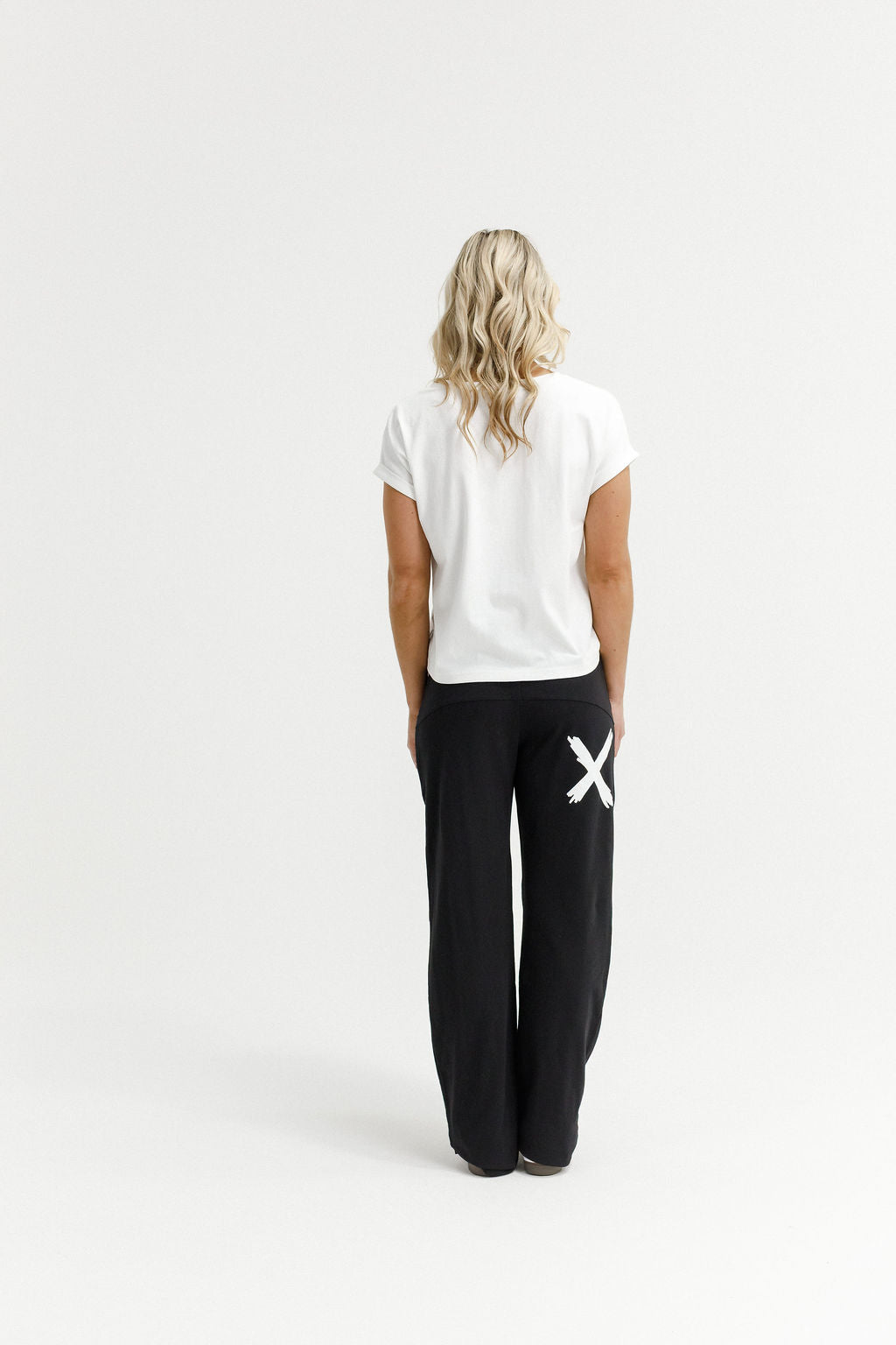 Avenue Pants - Winter Weight - Black with White X