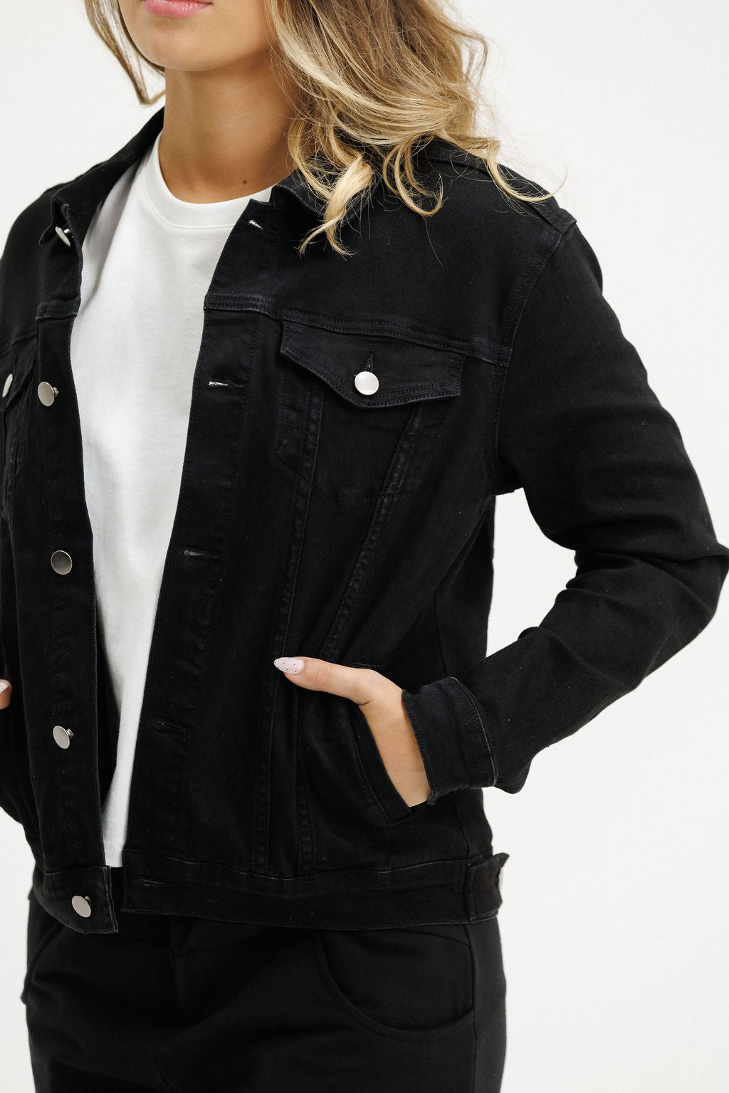 Classic Denim Jacket - Jet Black