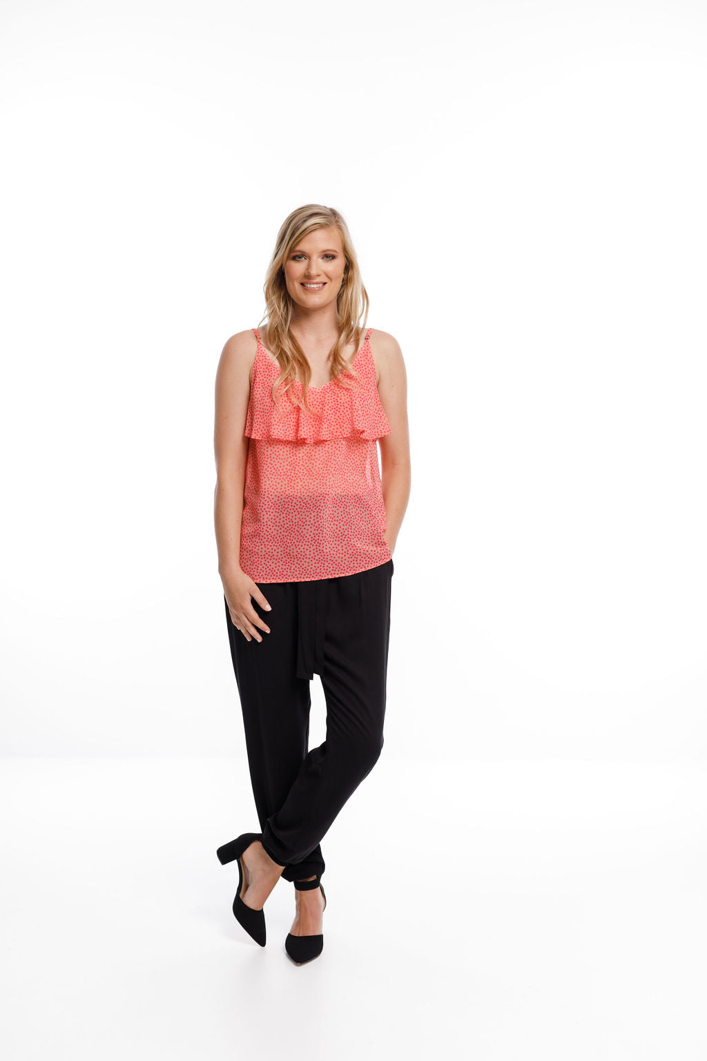 Belle Singlet - Ditsy Pink Spots