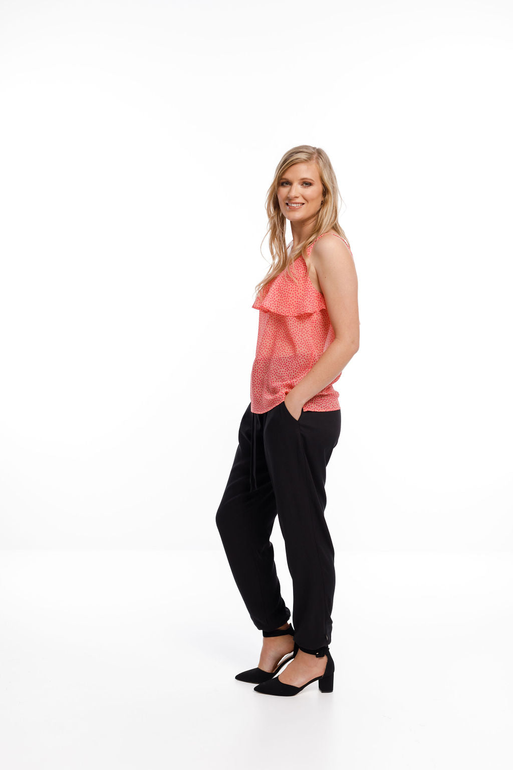 Belle Singlet - Ditsy Pink Spots