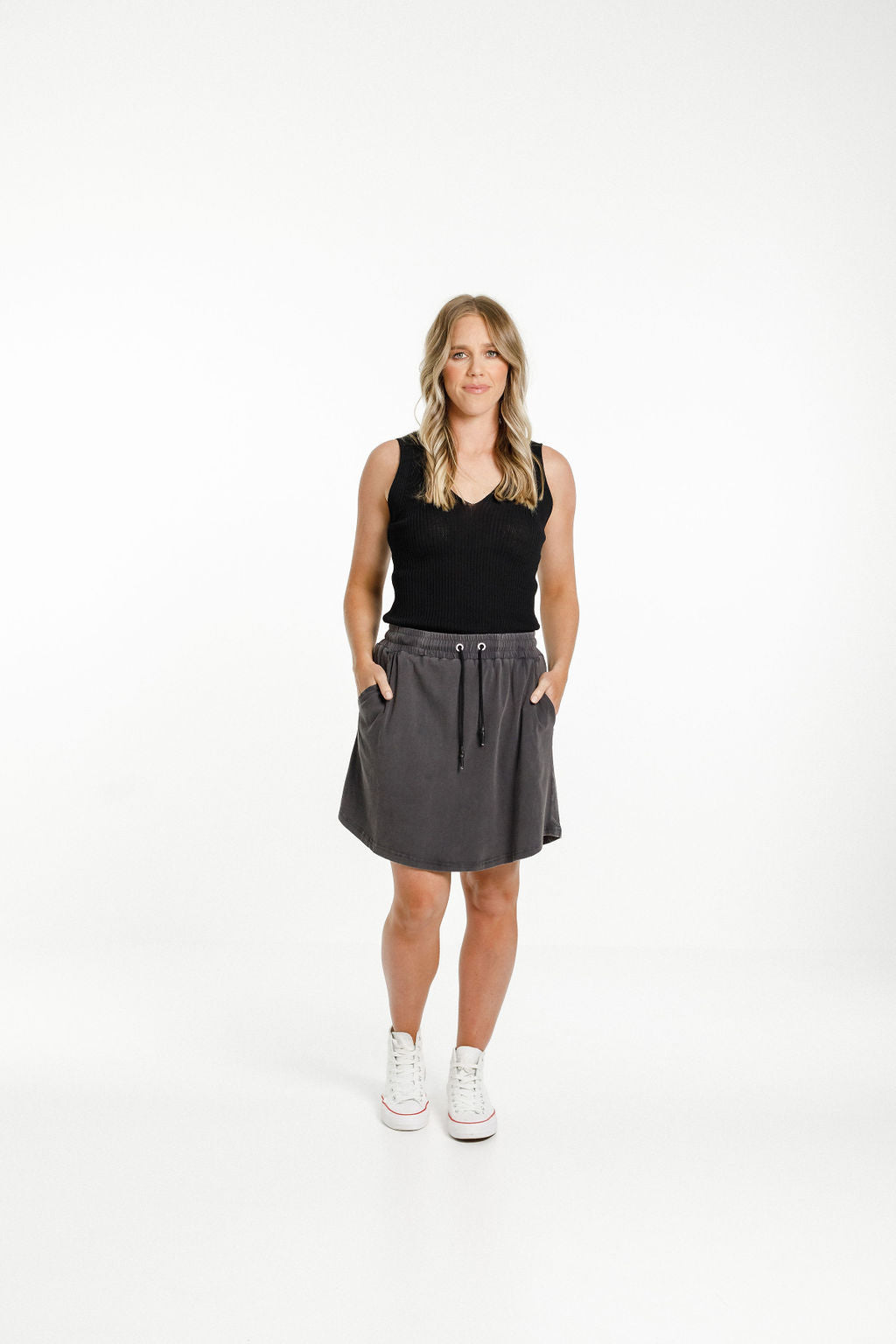 Saskia Skirt - Stonewash