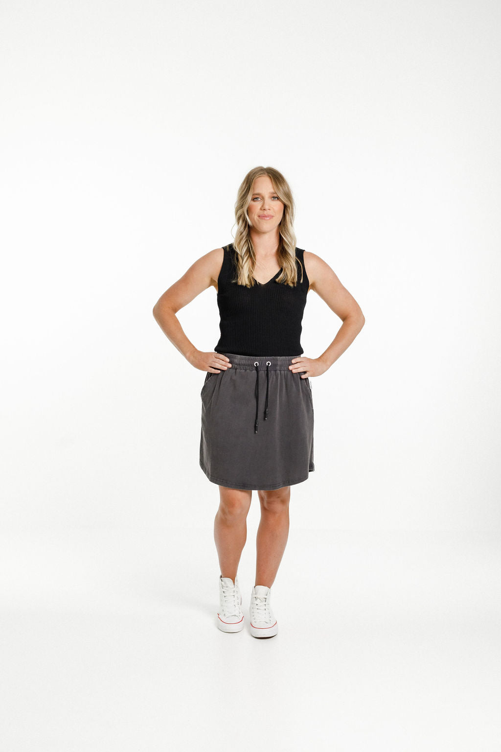 Saskia Skirt - Stonewash