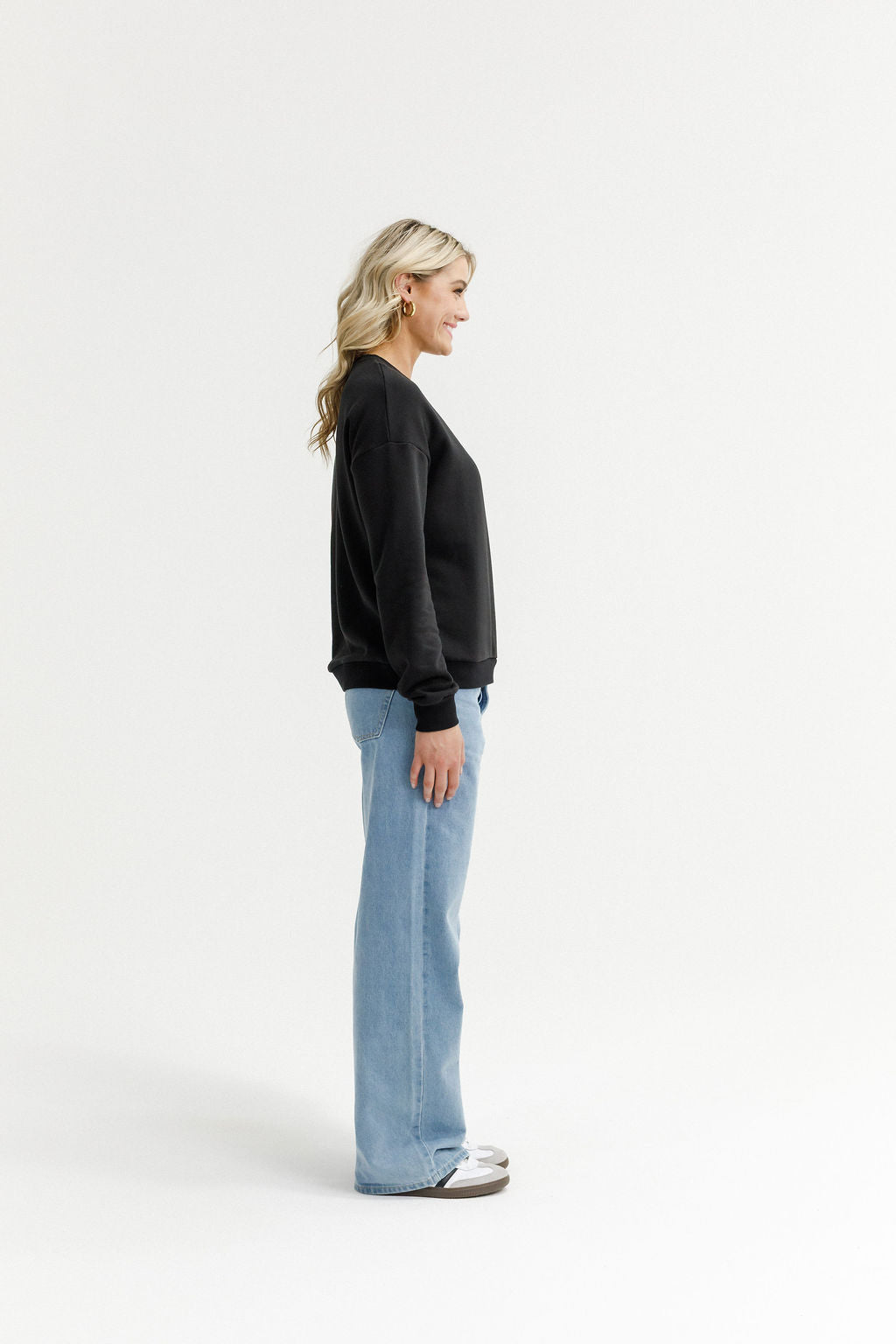 Hugo Crew - Alpine Weight - Black with Black X