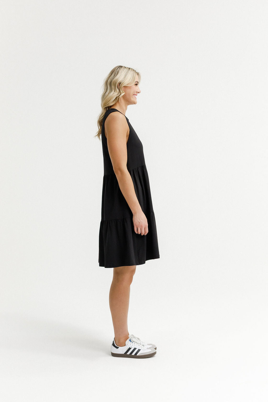 Kylie Singlet Dress - Black