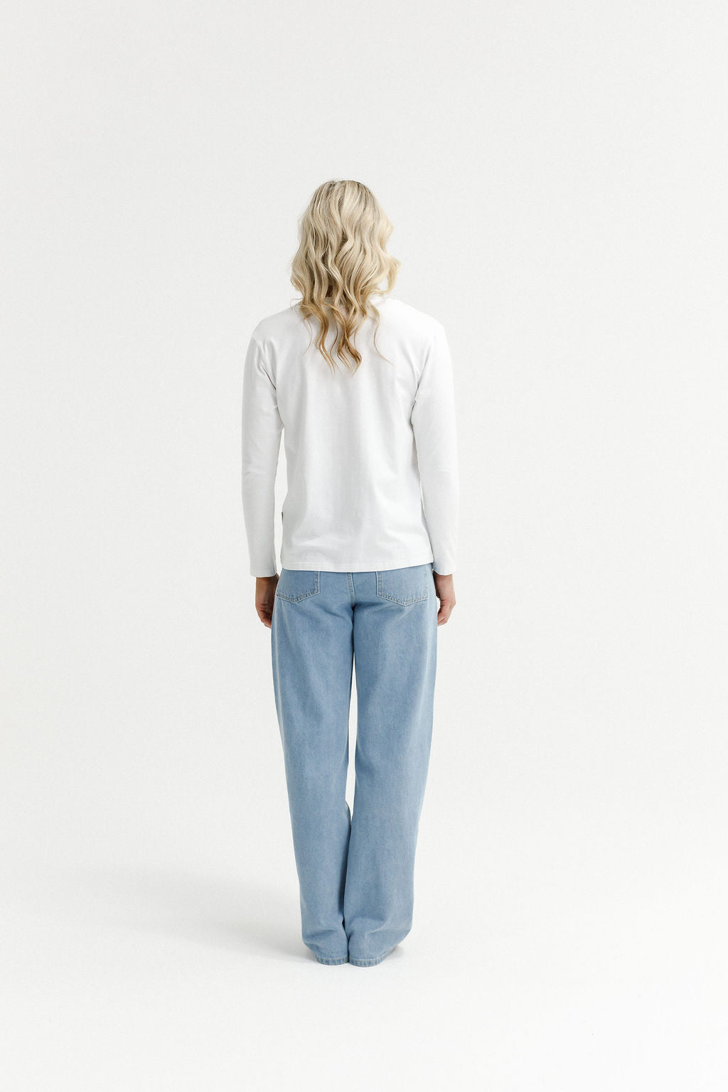 Long Sleeve Chris Tee - White