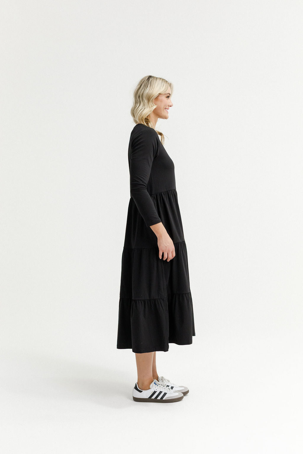 Long Sleeve Kendall Dress - Black