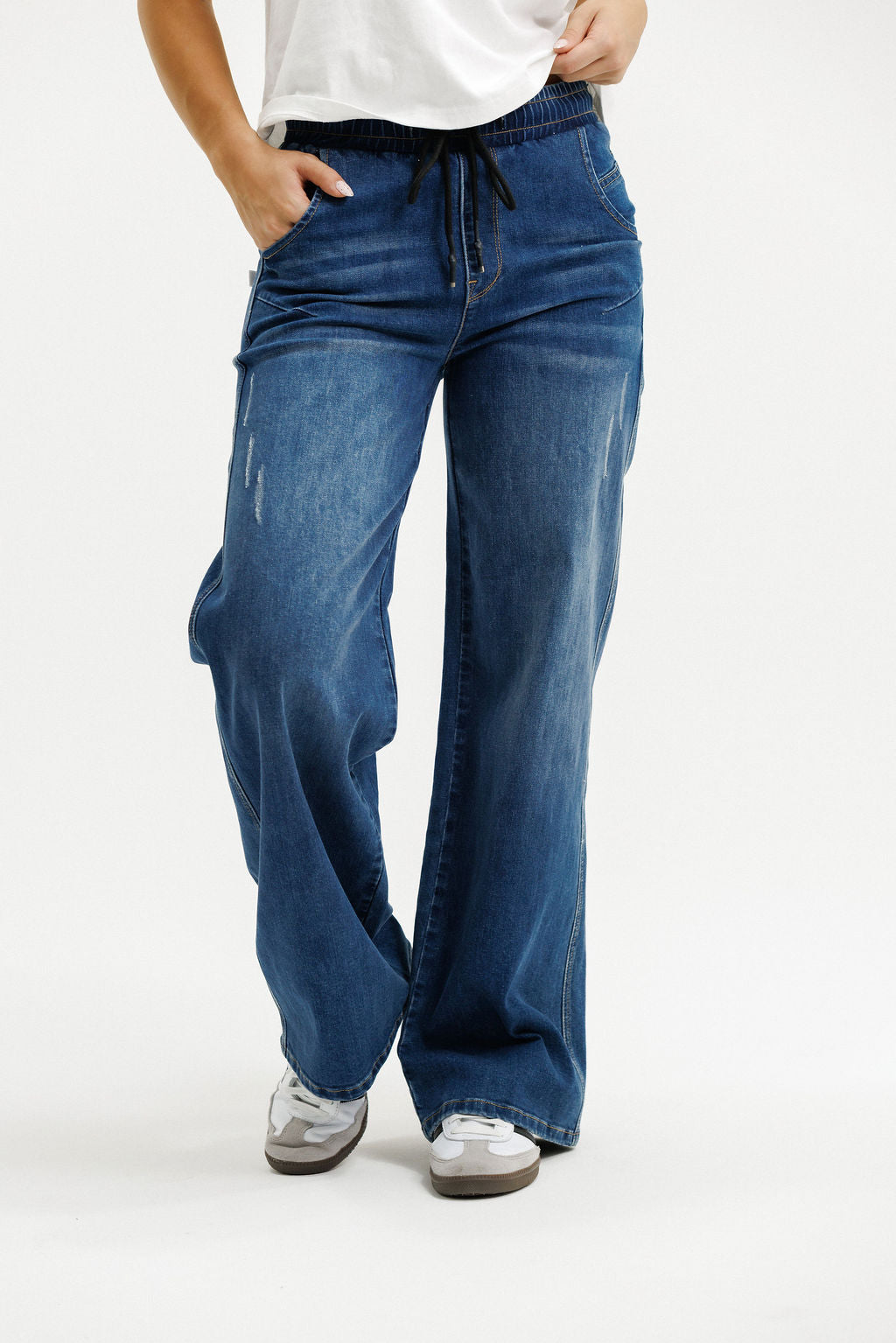 Palazzo Jeans - Blue Wash