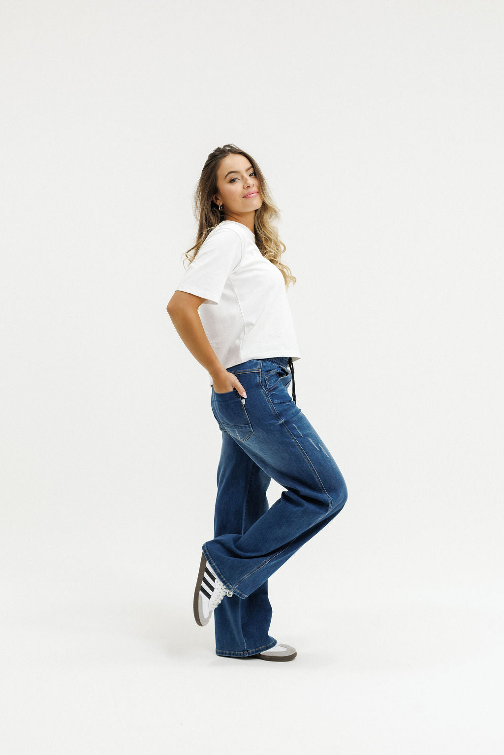 Palazzo Jeans - Blue Wash