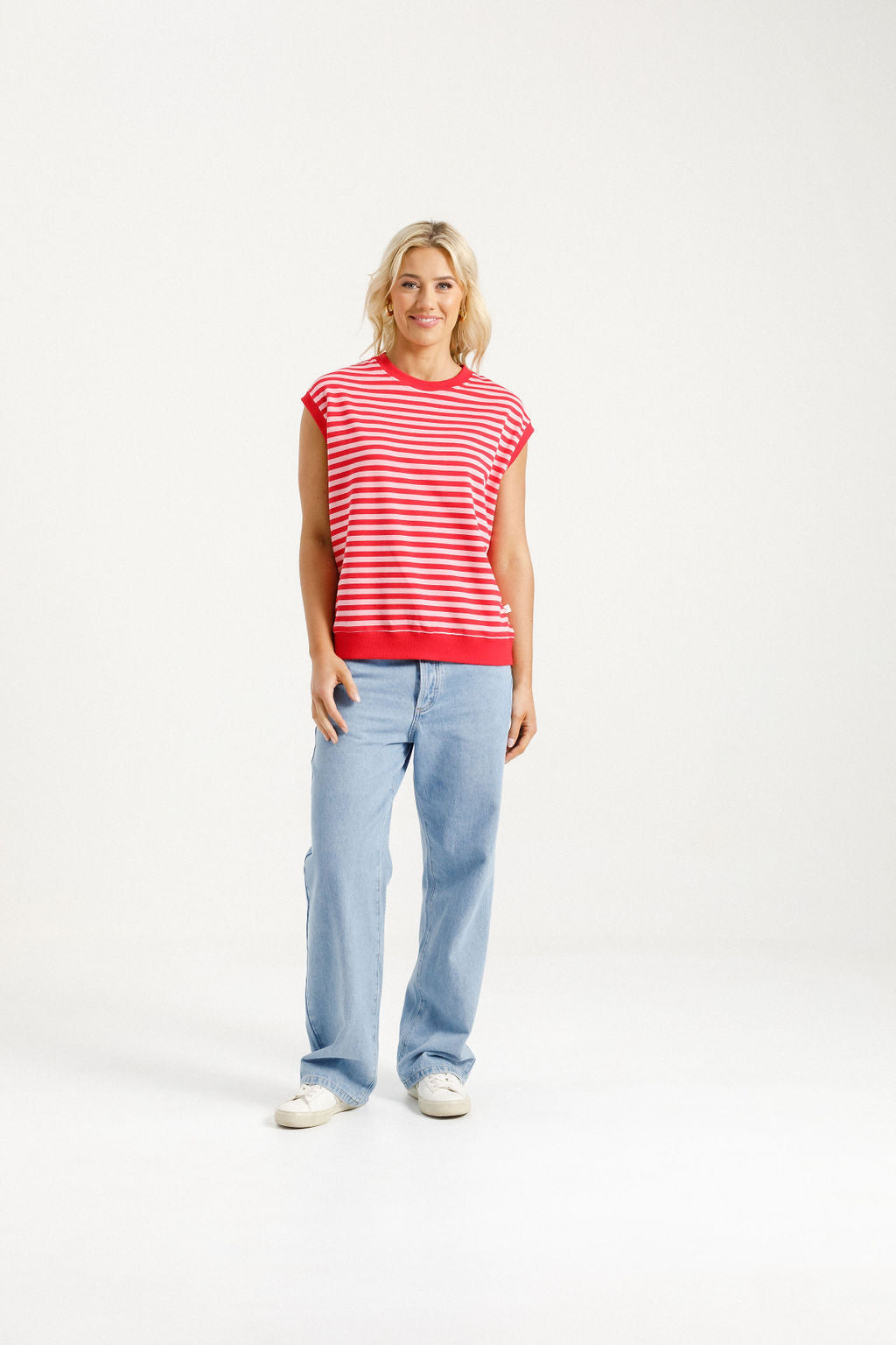 Sailor Tee - Berry Stripe