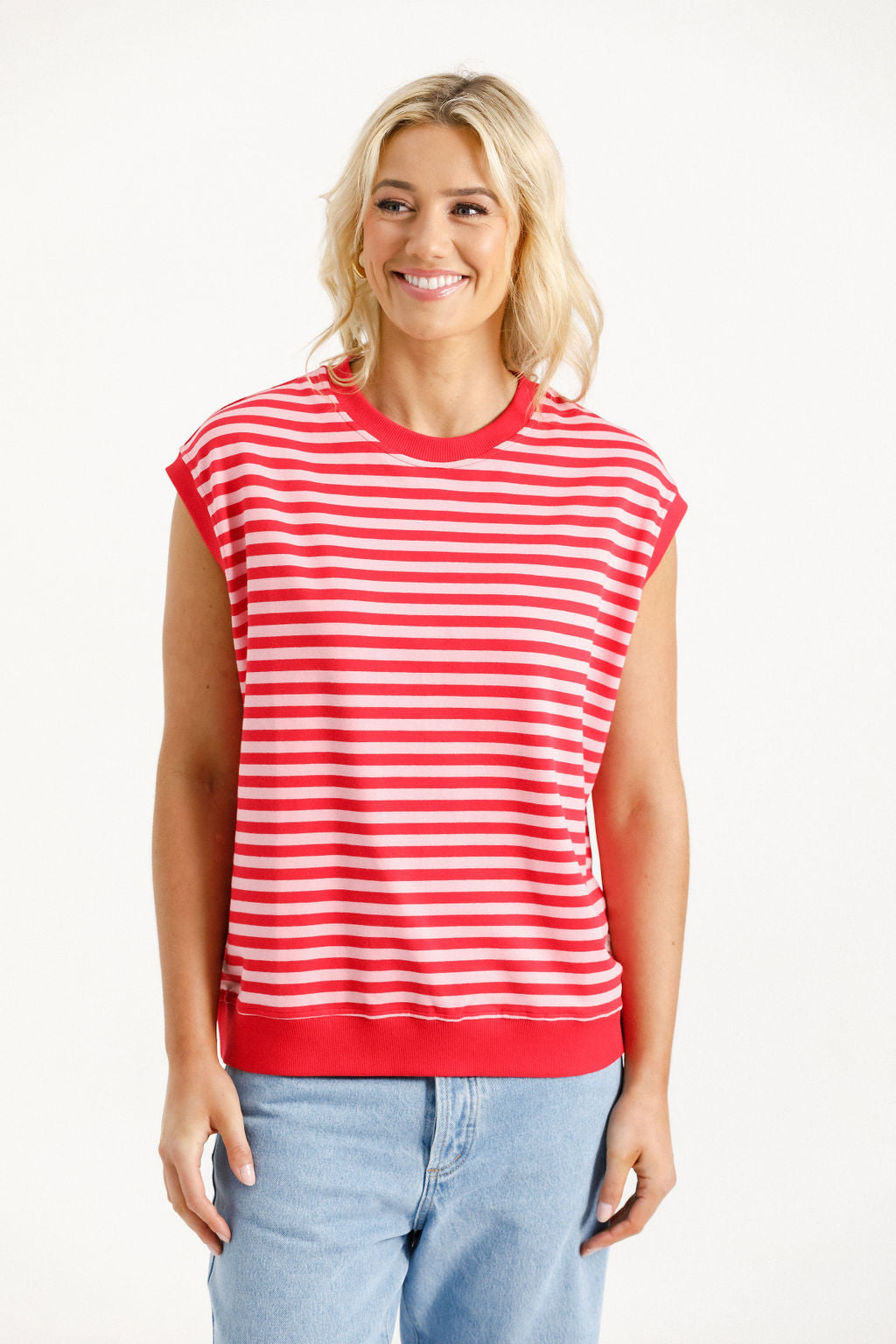 Sailor Tee - Berry Stripe