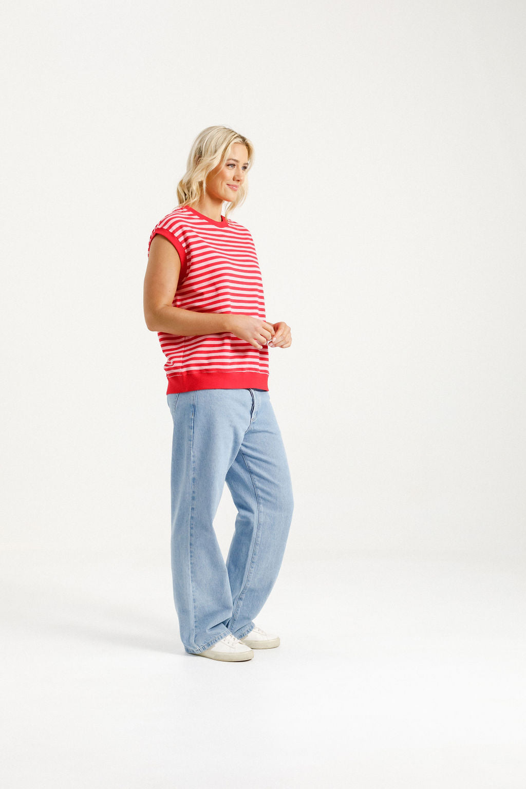 Sailor Tee - Berry Stripe