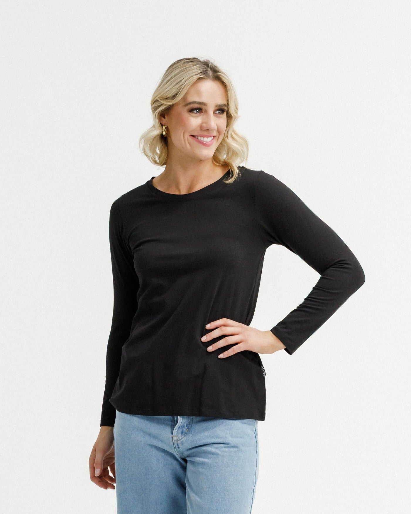 Long Sleeve Taylor Tee - Black