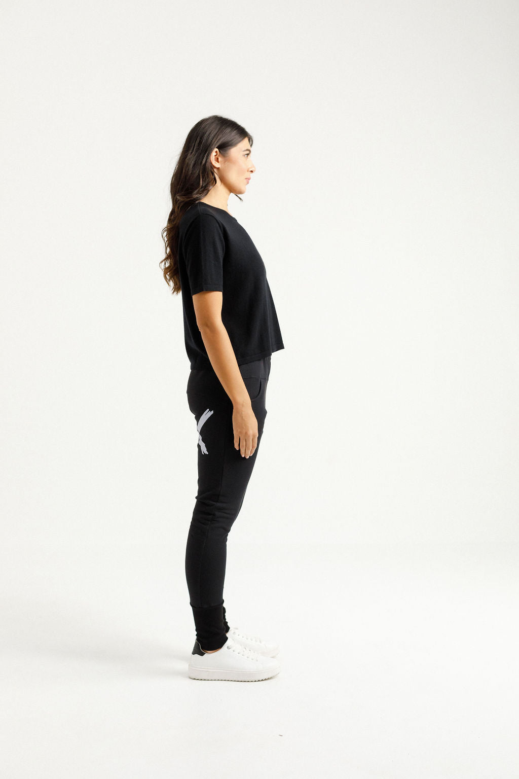 Apartment Pants - Alpine Weight - Black with a Lilac X