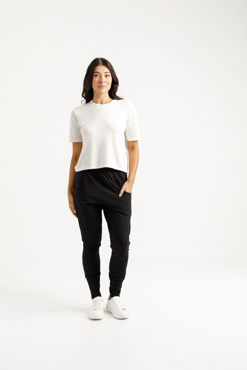 Apartment Pants - Black with Candy Pink X