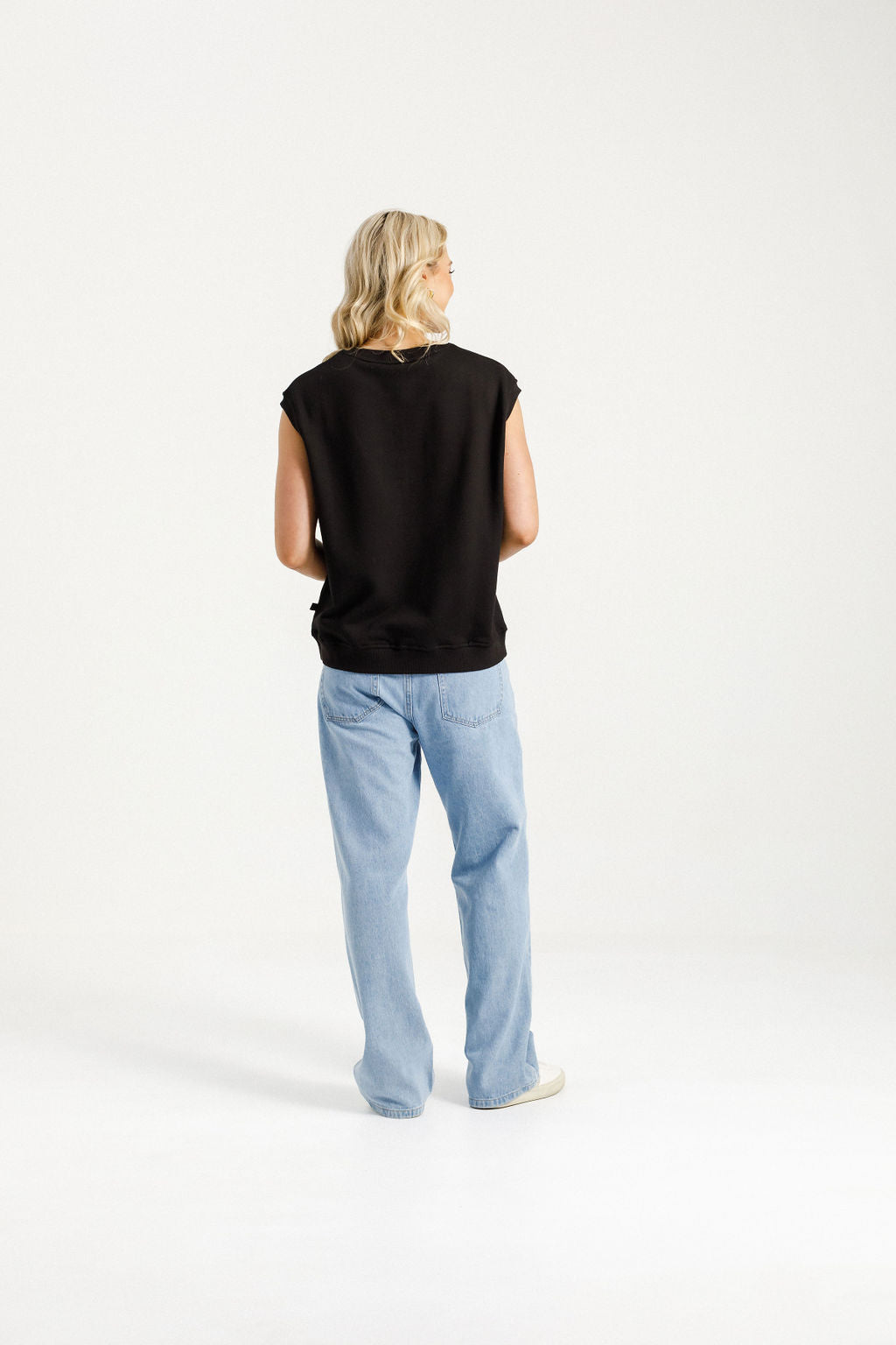 Sailor Tee - Alpine Weight - Black with Black X