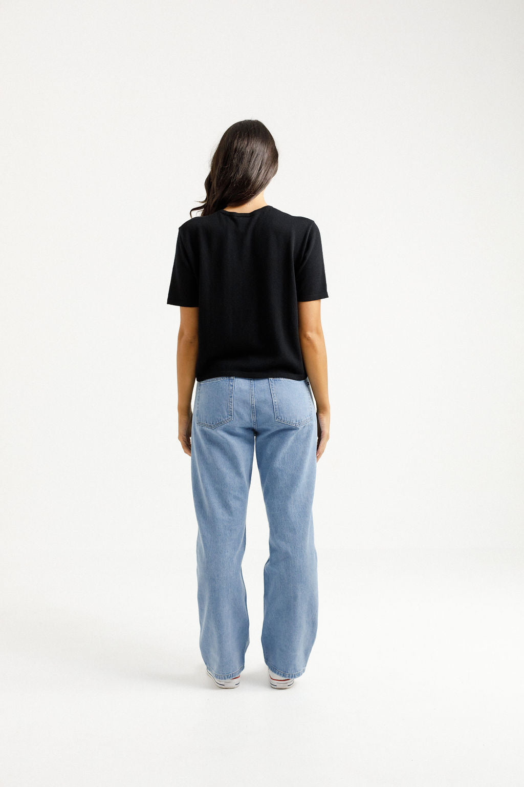 Becky Tee Knitted - Black