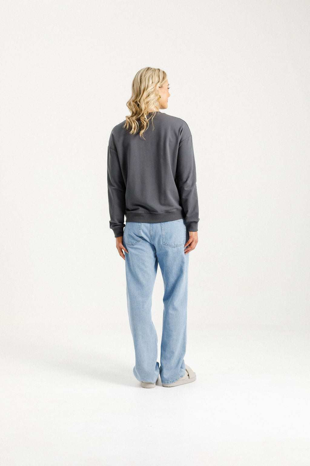 Camilla Crew - Graphite with Blossom Berry Bow
