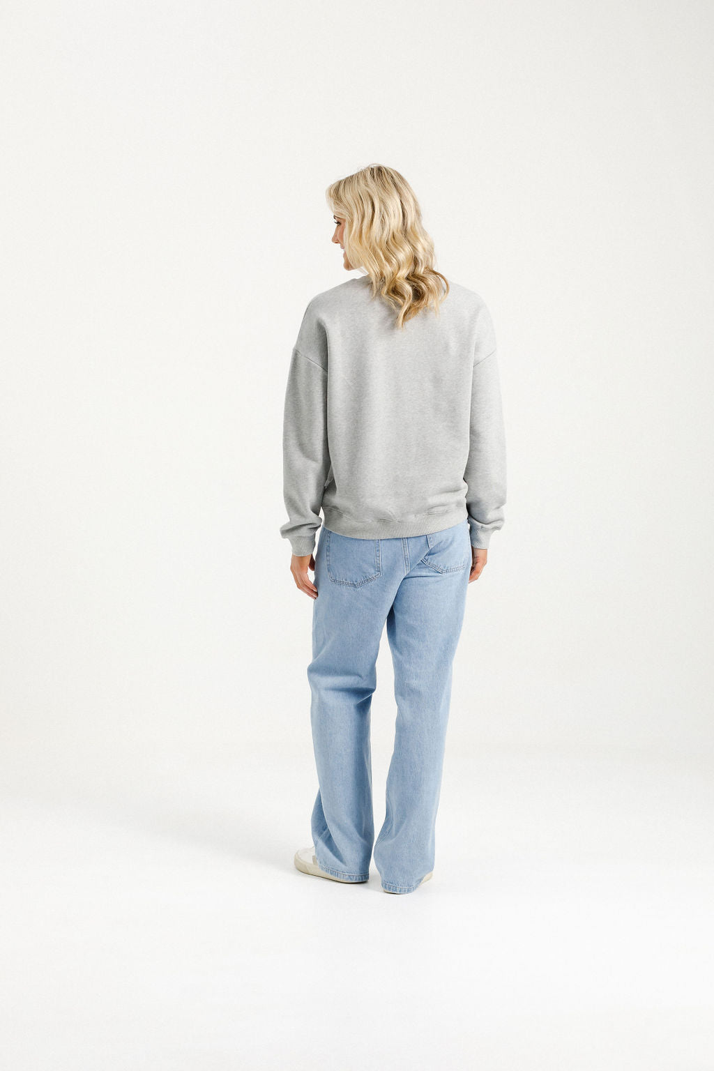 Hugo Crew - Alpine Weight - Grey Marle with Silver X