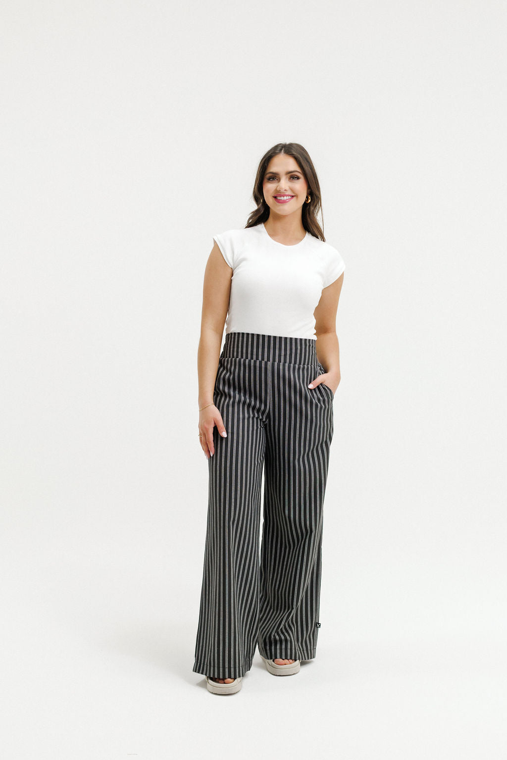 Sawyer Pants - Black Stripes
