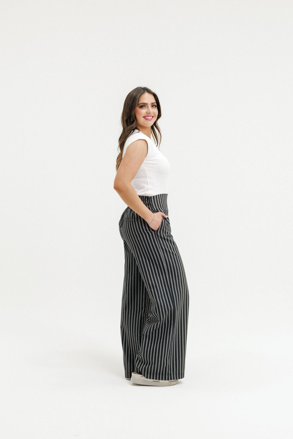 Sawyer Pants - Black Stripes
