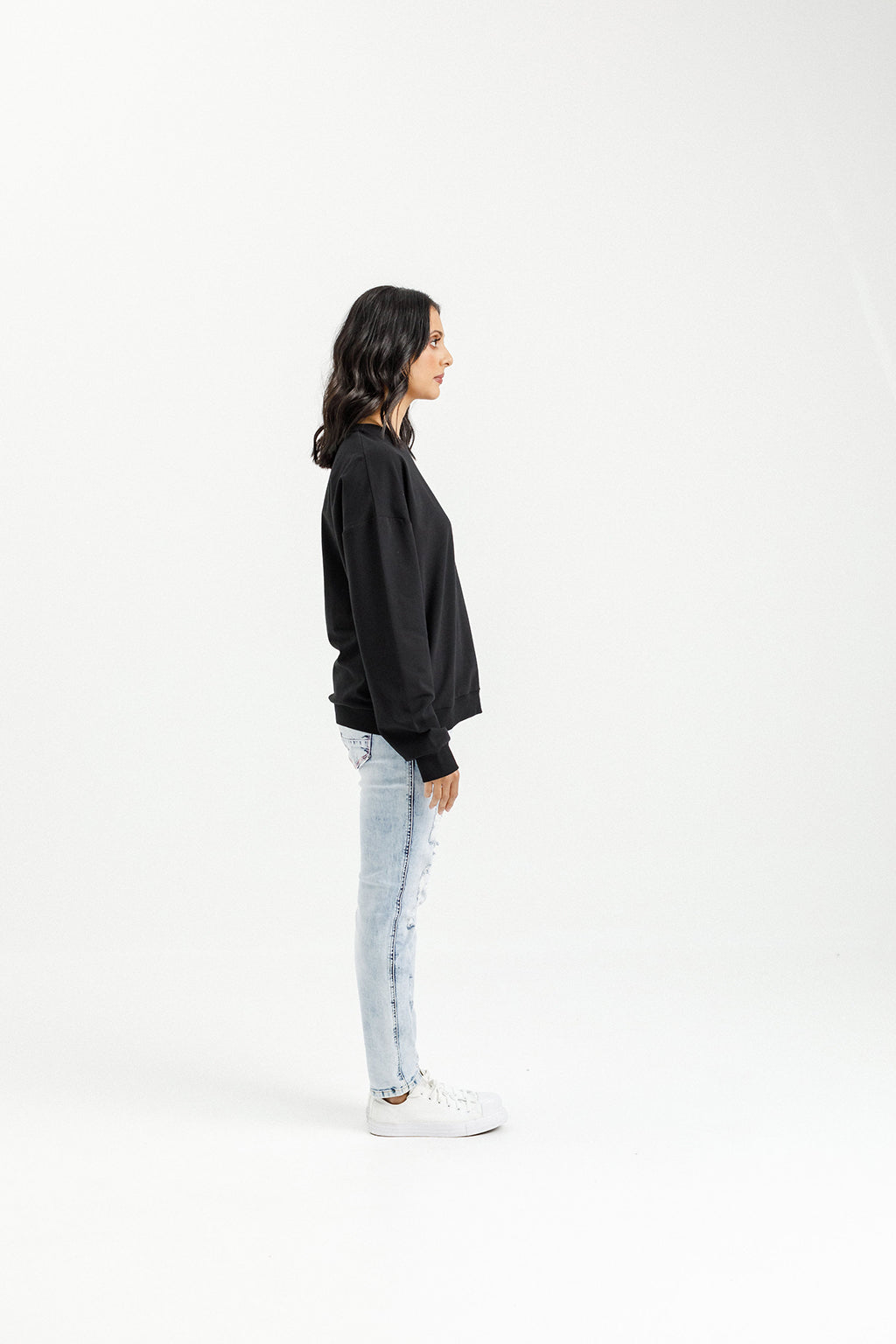 Kayla Crew - Black with Mini X
