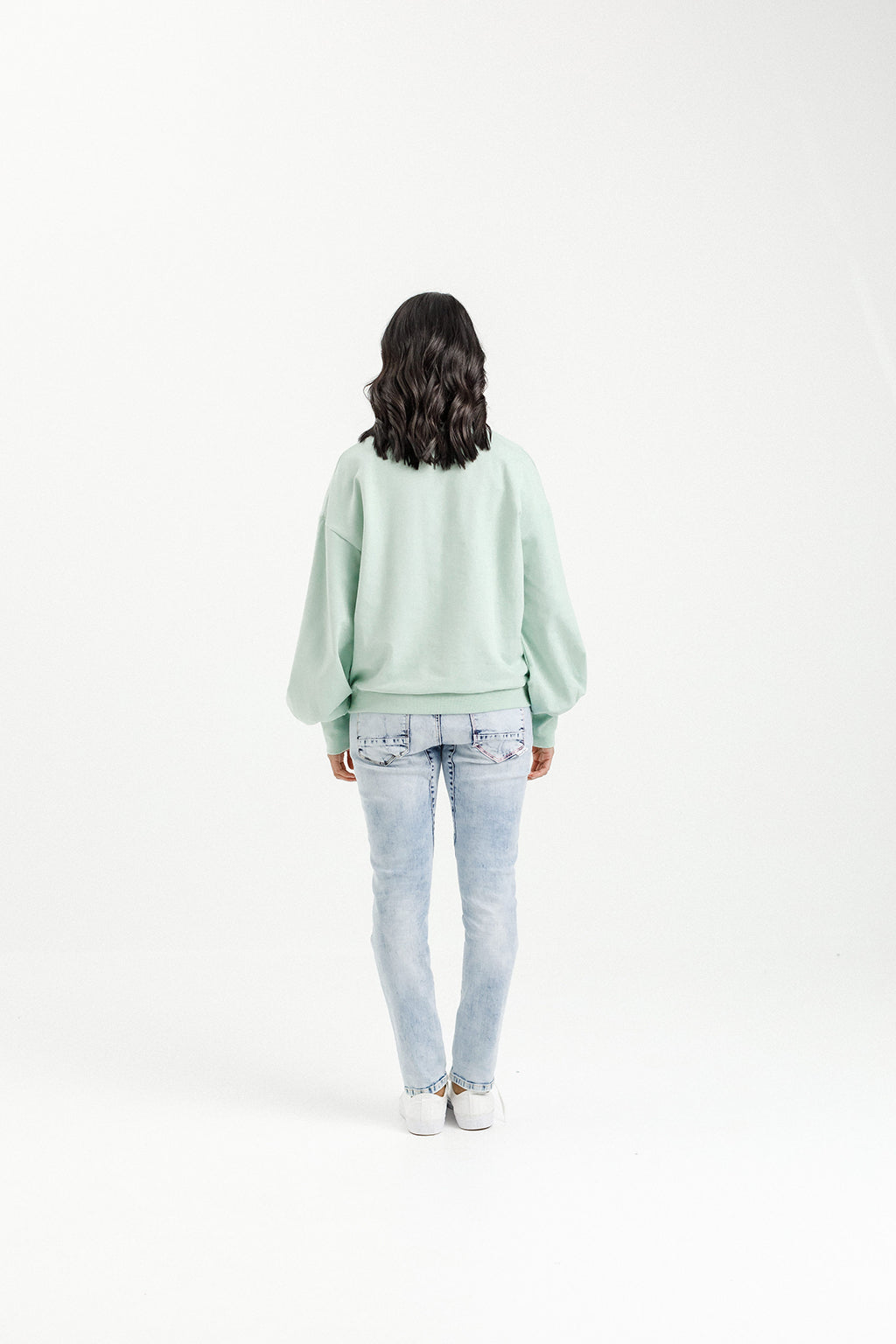Laylah Crew - Seafoam with Mini X