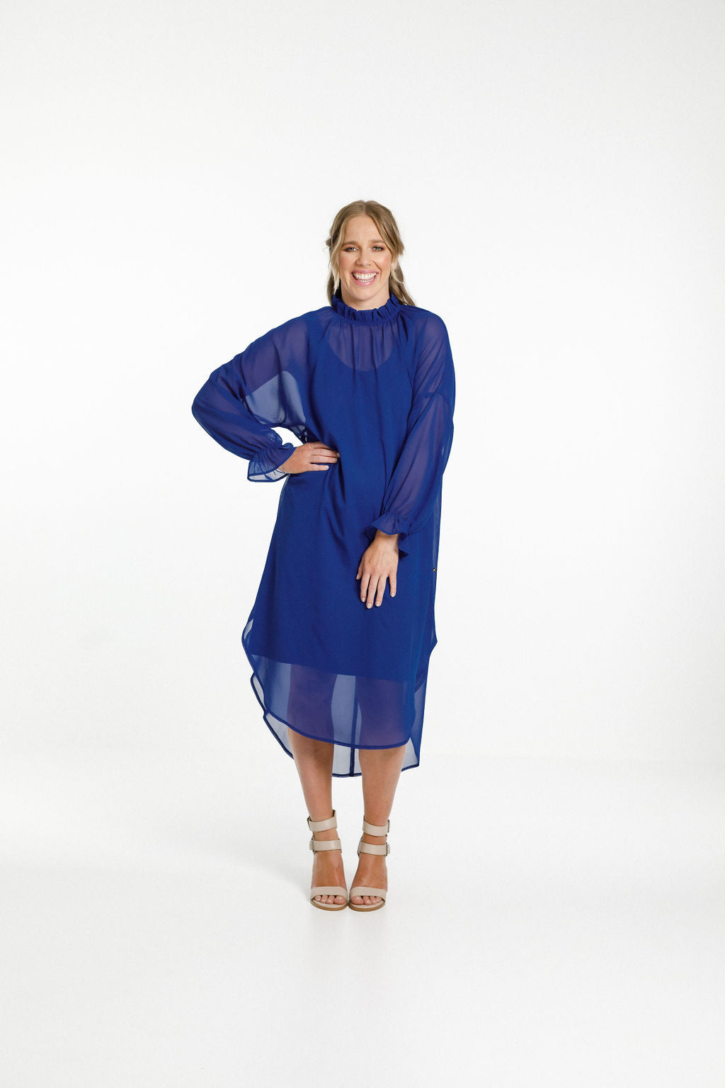 Flynn Dress - Cobalt