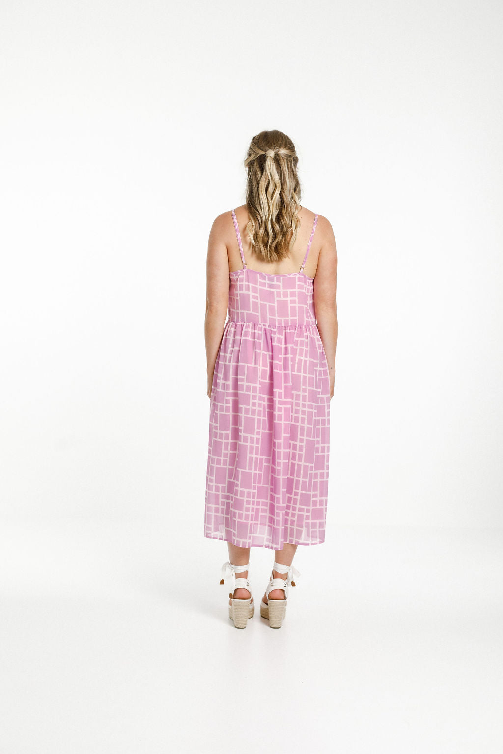 Adaline Dress - Pink Bloom Print