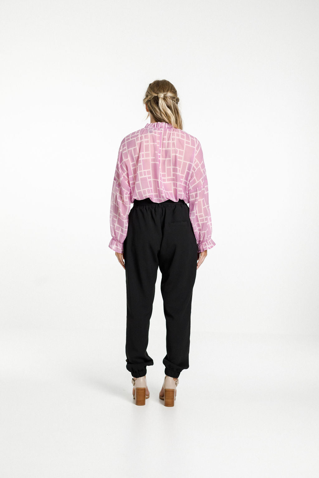 Flynn Top - Pink Bloom Print
